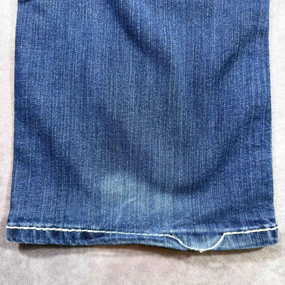 BKE Harper Bootcut Jeans Womens 32R Medium Wash Contrast Stitch Denim Blue - Picture 10 of 13